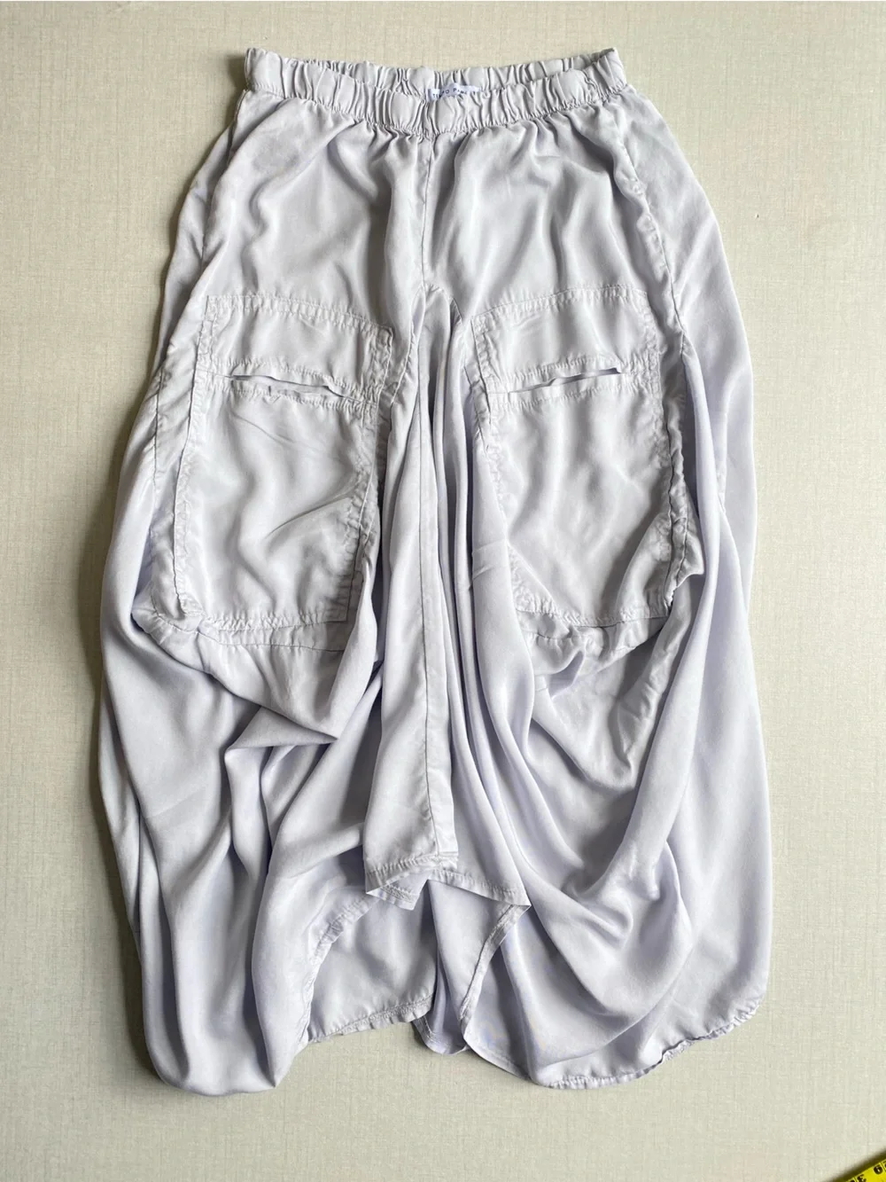 Tempo Paris Bubble Skirt Size S 100% Tencel Billow Tulip Lagenlook Bohemian